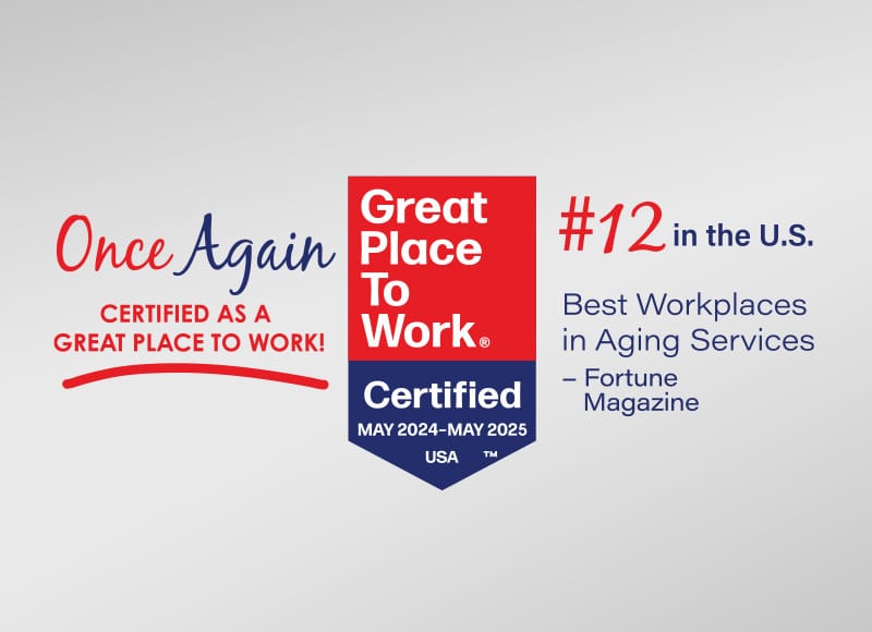 Once again we earned the Great Places to work award.